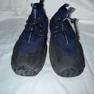 Mens Water Shoes Aqua Socks Slip On Blue Size 12 Outdoor Beach Sport